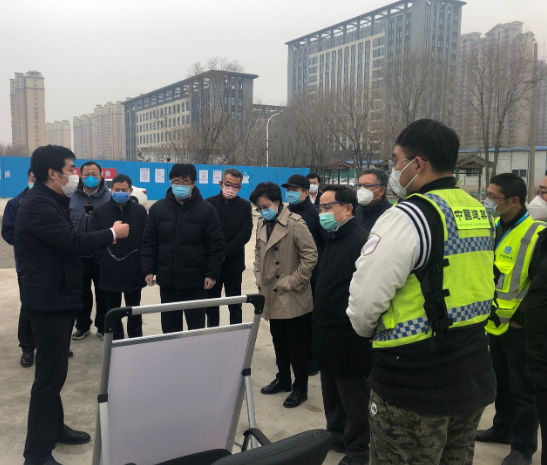 馬澤平陪同中國人民大學黨委書記、校長檢查中國人民大學通州新校區項目疫情防控、工程